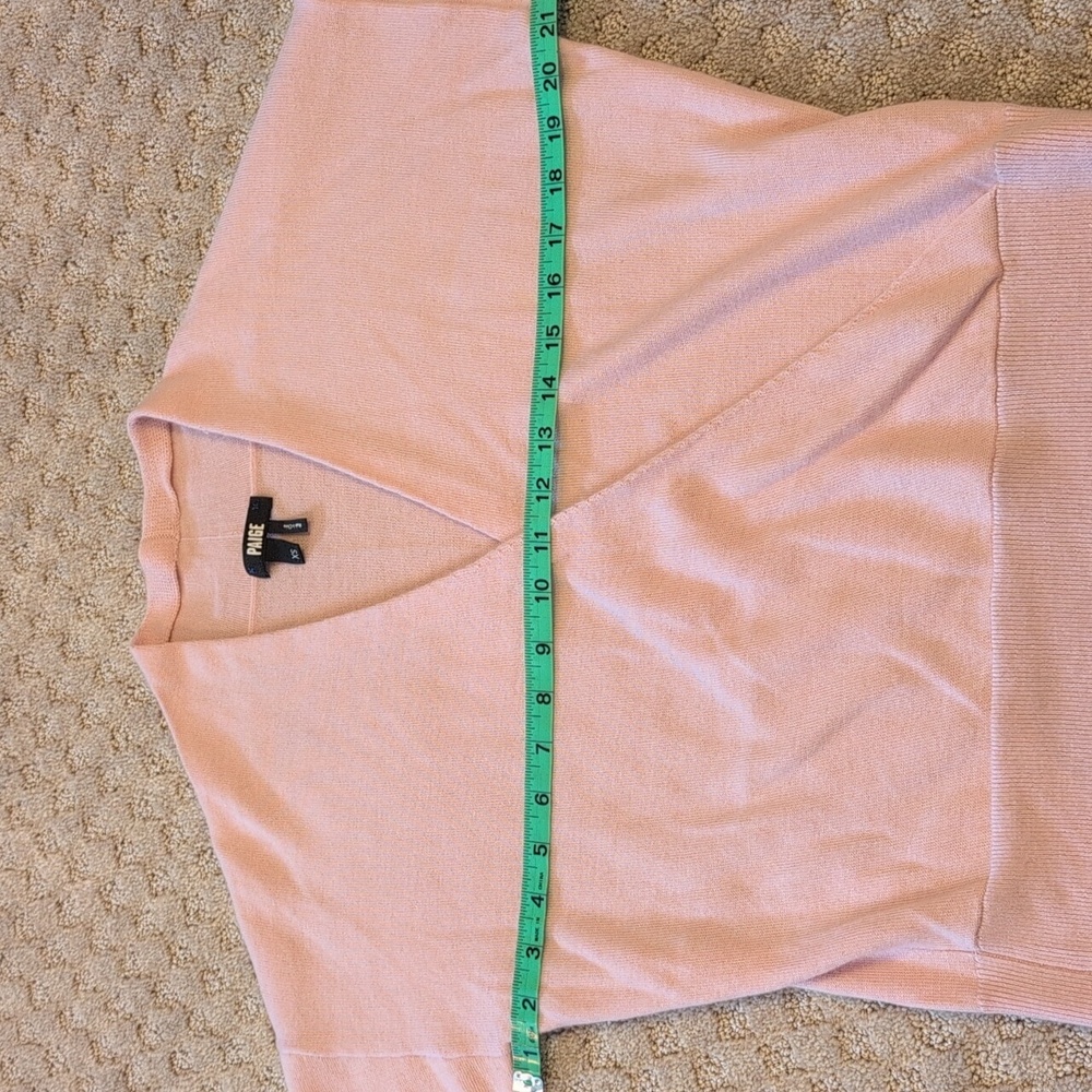 Paige Cashmere Light Pink Keslee Sweater - Picture 5 of 8